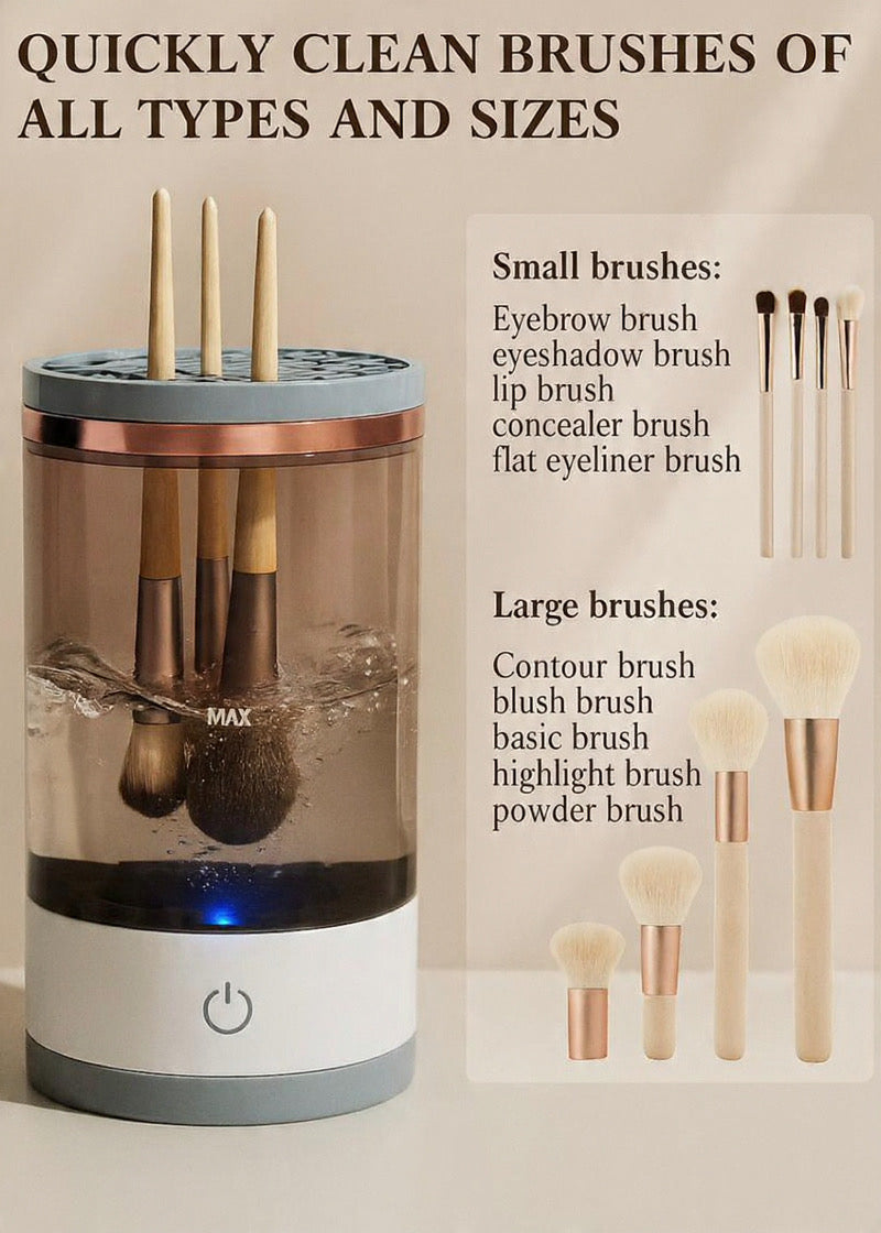 Electric Makeup Brush Cleaner- Save Time and Effort